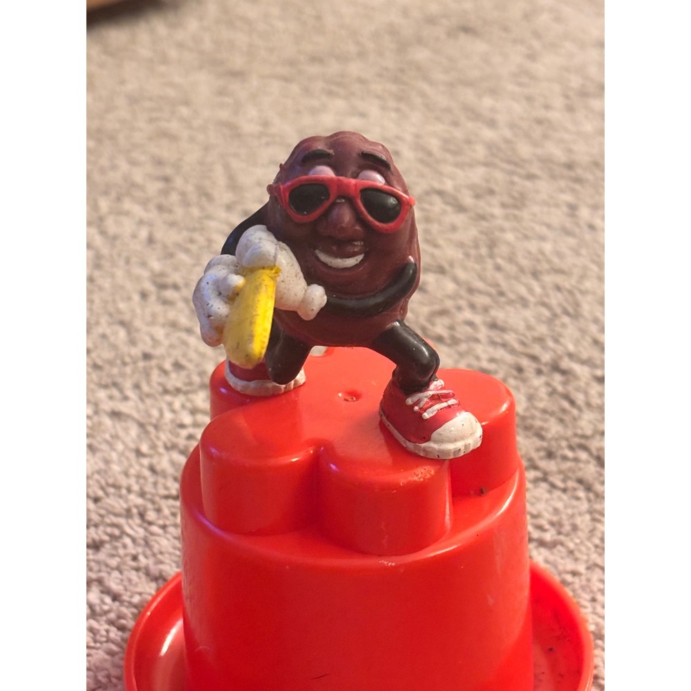 Vintage 1988 California Raisins PVC Figure Applause Sunglasses Microphone 80s